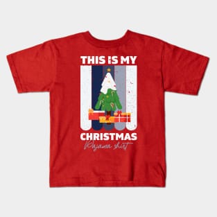 This Is My Christmas Pajama Shirt Kids T-Shirt